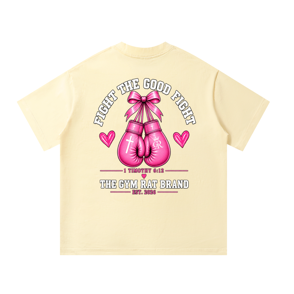 Women’s Armor of God Fight the Good Fight Heavyweight Oversized Tee