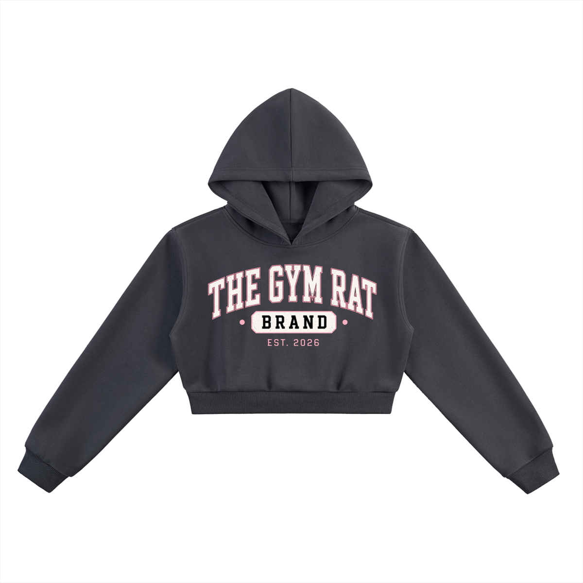 Women’s The Gym Rat Brand Varsity Heavyweight Cropped Hoodie