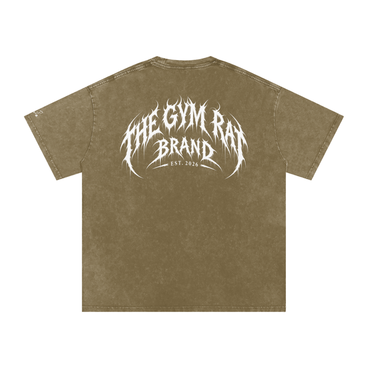 Mens The Gym Rat Brand Gothic Oversize Tee