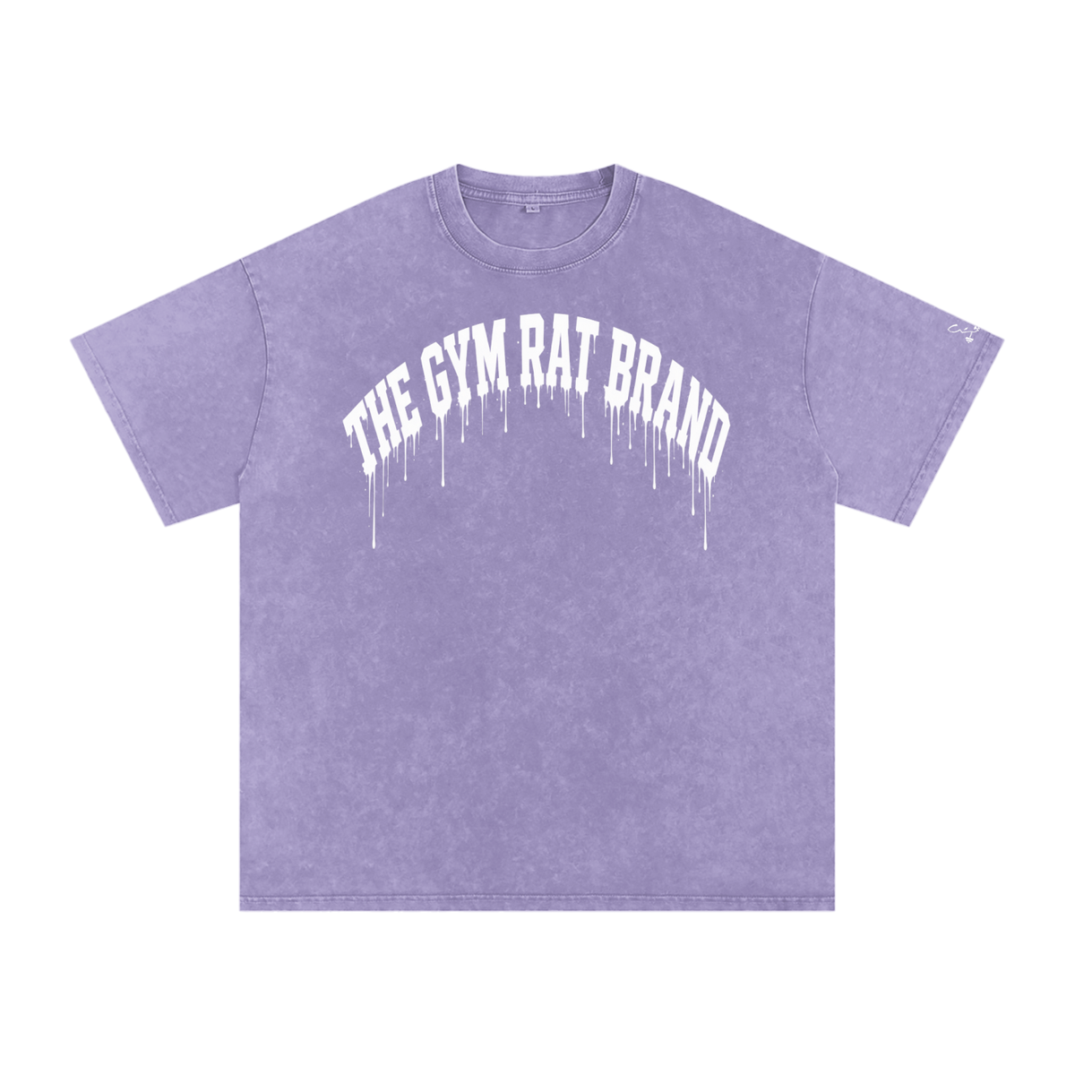 Women’s Oversize The Gym Rat Brad Drip Vintage Snow Wash Tee