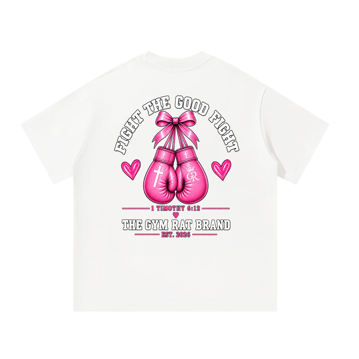 Women’s Armor of God Fight the Good Fight Heavyweight Oversized Tee