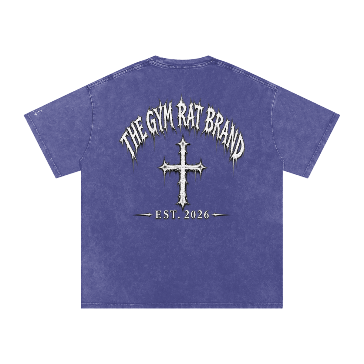 Mens The Gym Rat Brand Cross Oversize Tee