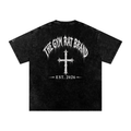 Mens The Gym Rat Brand Cross Oversize Tee
