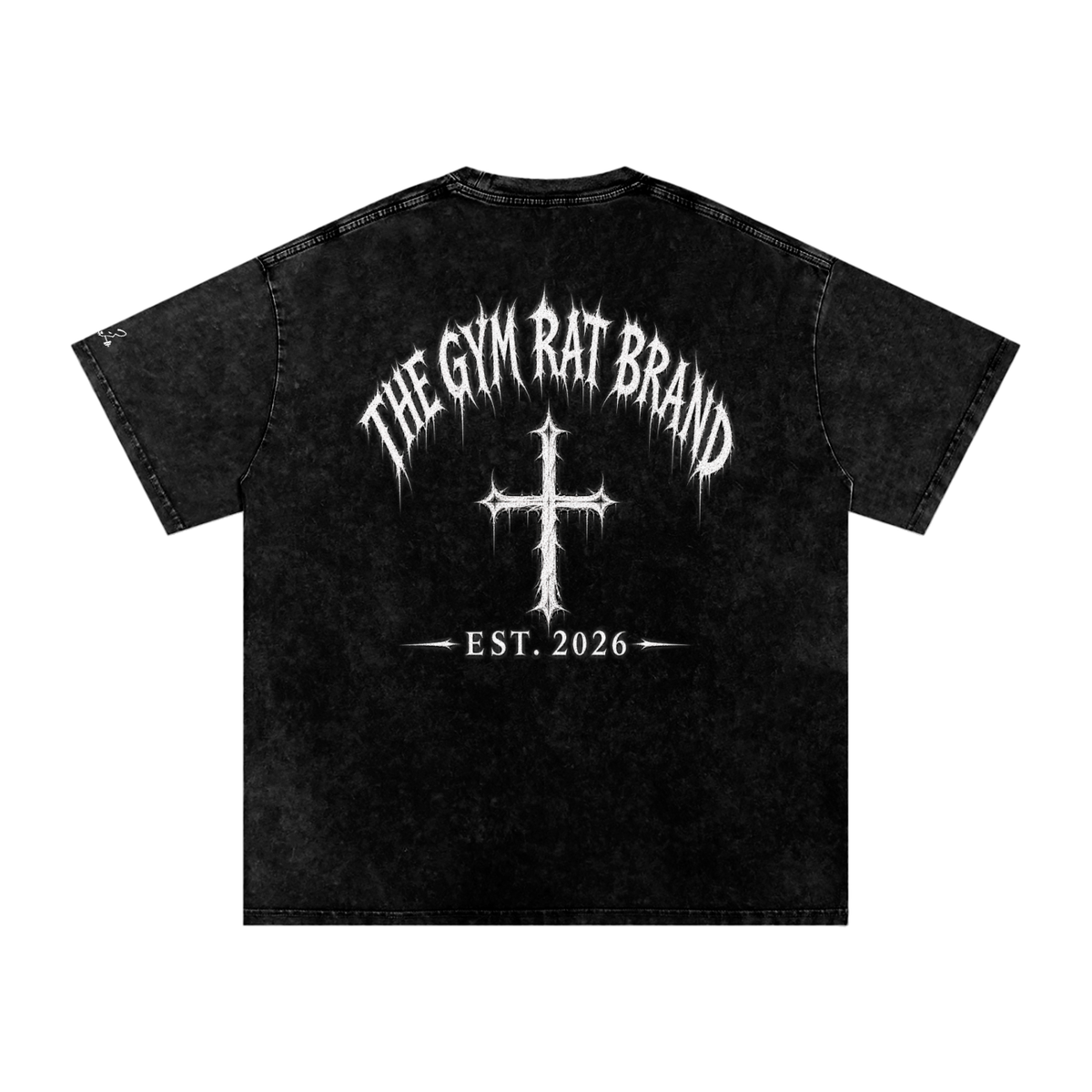 Mens The Gym Rat Brand Cross Oversize Tee
