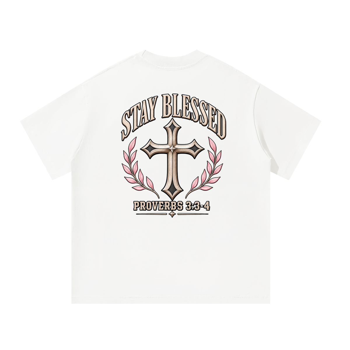 Women’s “Stay Blessed” Armor of God Heavyweight Oversized Tee