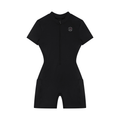 Women’s Stamp Zip-Up Short Sleeve Performance Romper