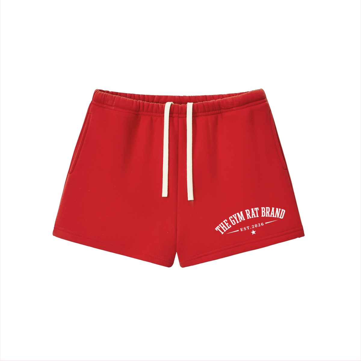 Women’s The Gym Rat Brand Essential Fleece Drawstring Sweat shorts