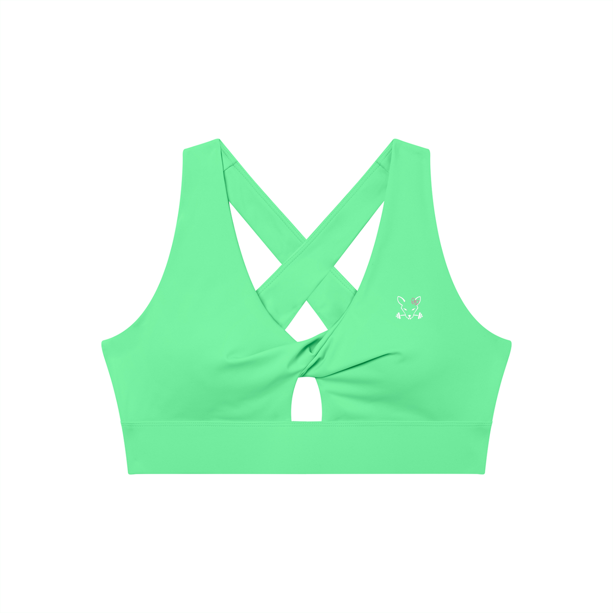 Women's Twist Front V-Neck Sports Bra