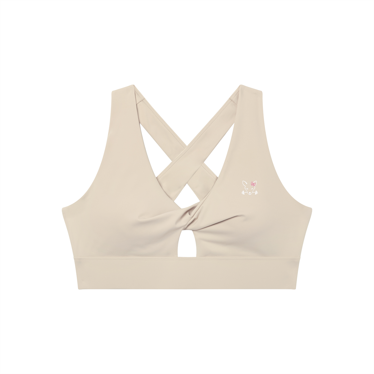 Women's Twist Front V-Neck Sports Bra