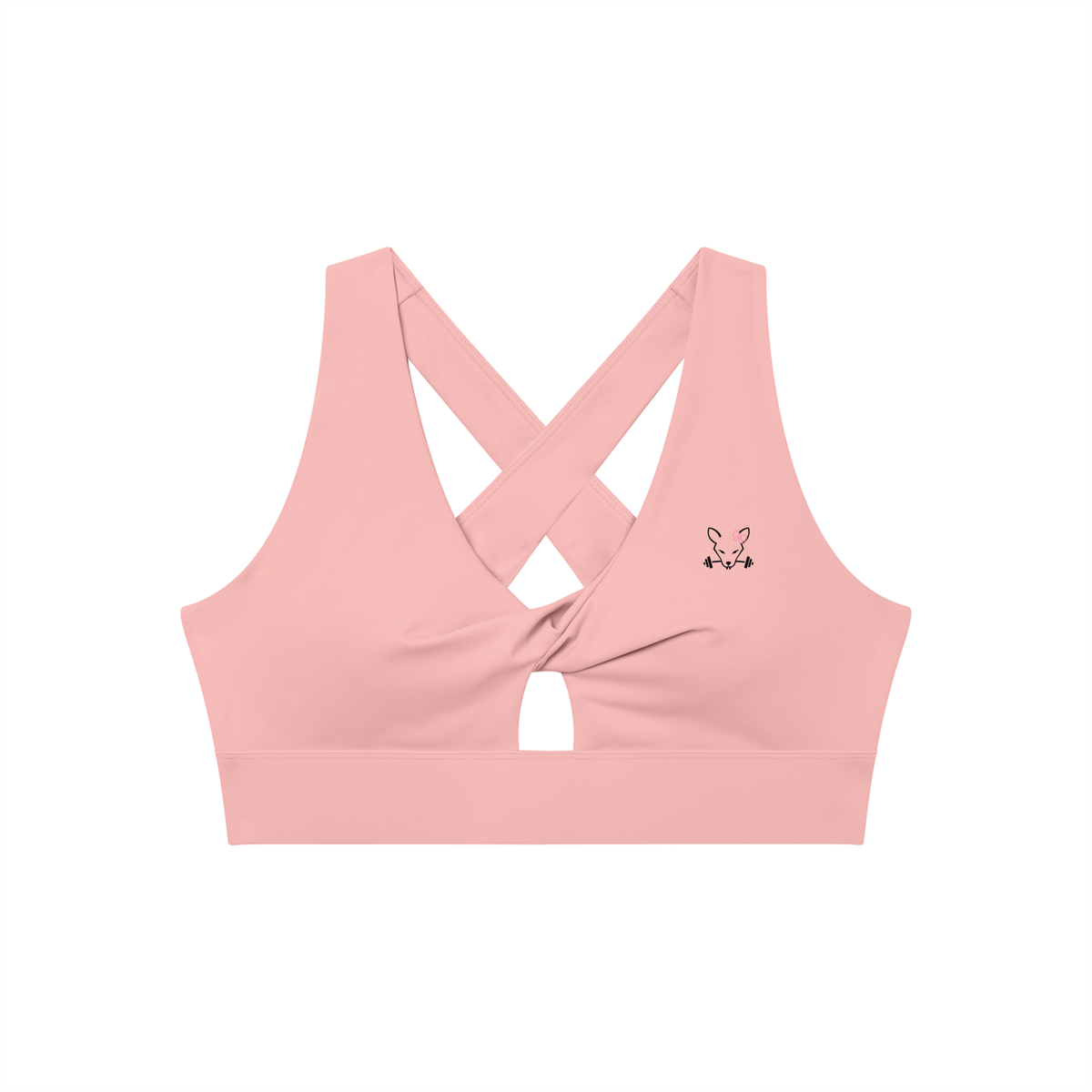 Women's Twist Front V-Neck Sports Bra