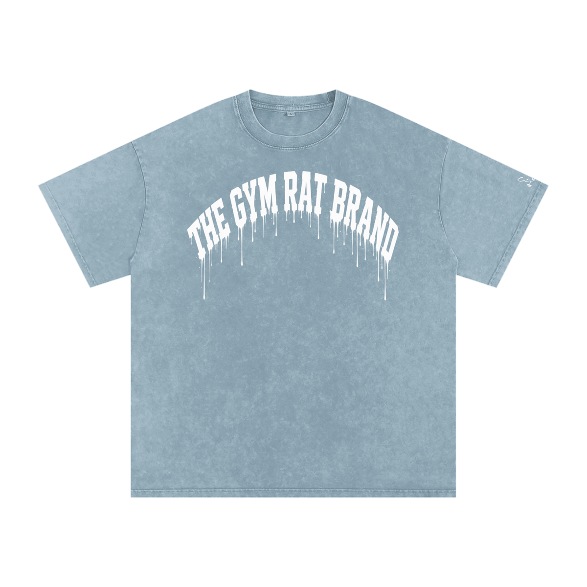 Women’s Oversize The Gym Rat Brad Drip Vintage Snow Wash Tee