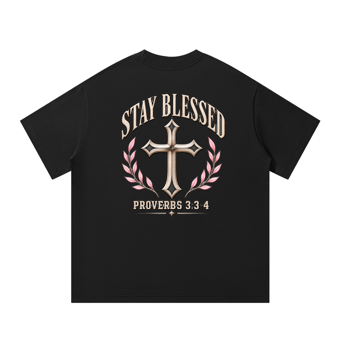 Women’s “Stay Blessed” Armor of God Heavyweight Oversized Tee