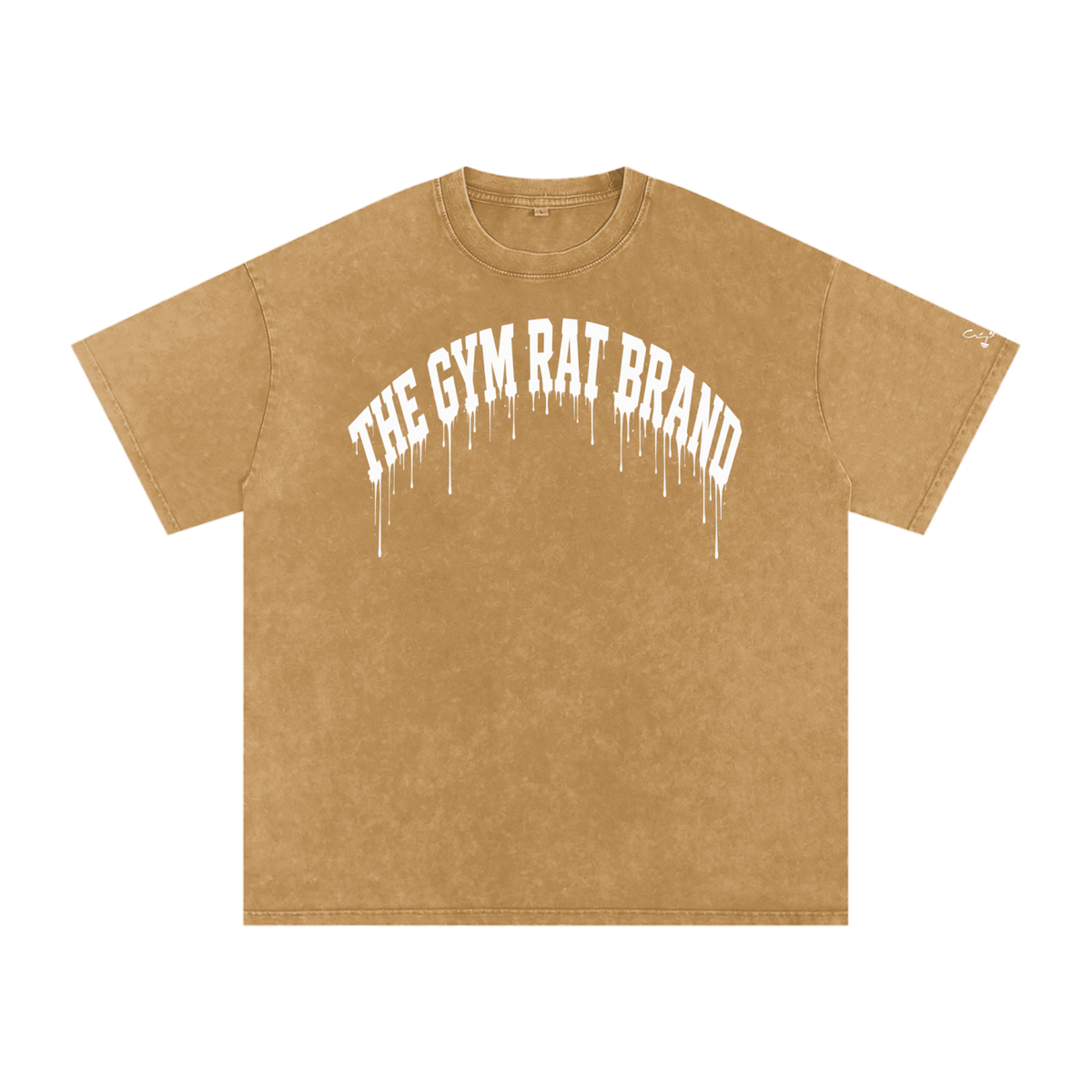 Women’s Oversize The Gym Rat Brad Drip Vintage Snow Wash Tee
