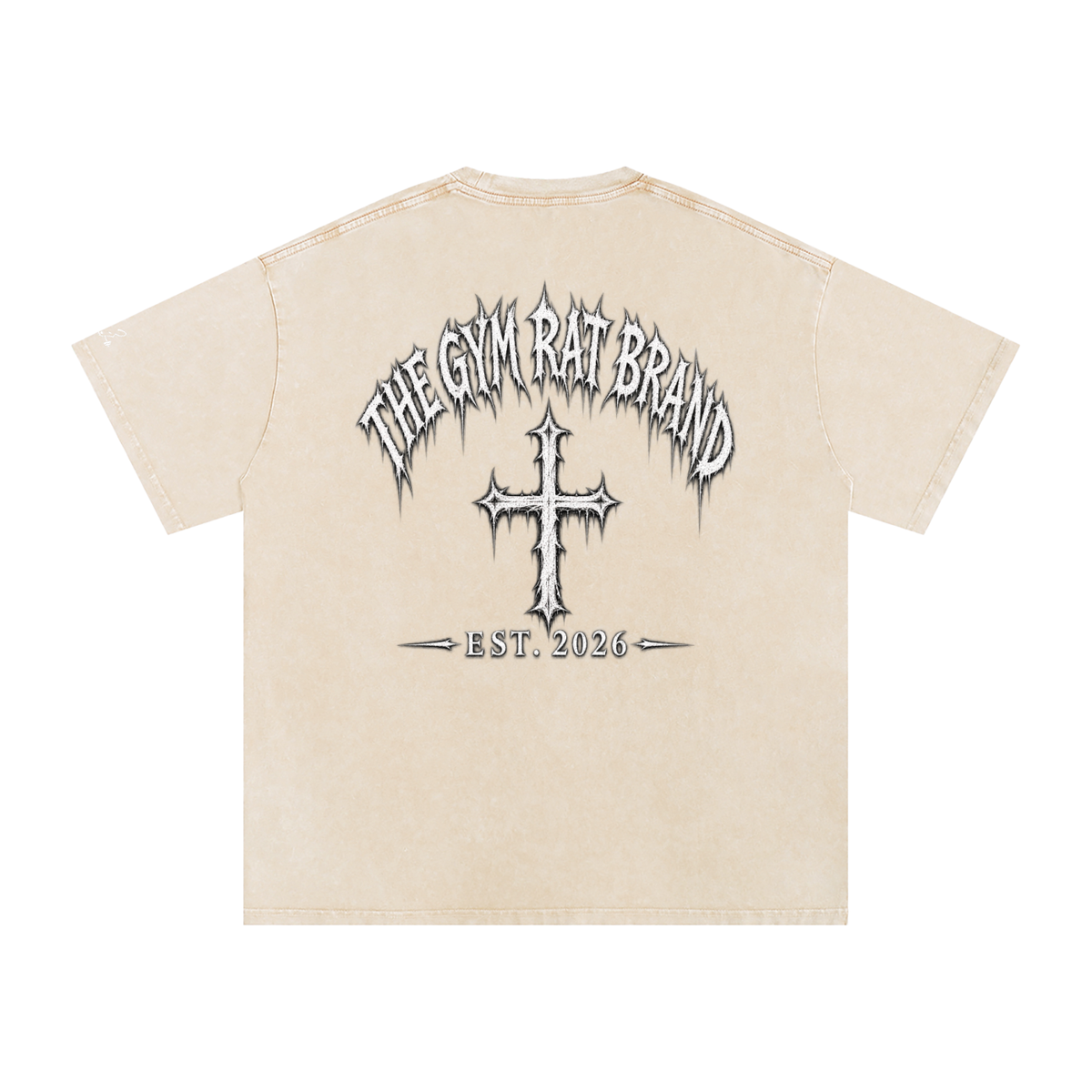 Mens The Gym Rat Brand Cross Oversize Tee