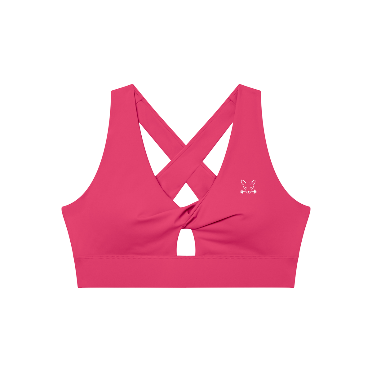 Women's Twist Front V-Neck Sports Bra