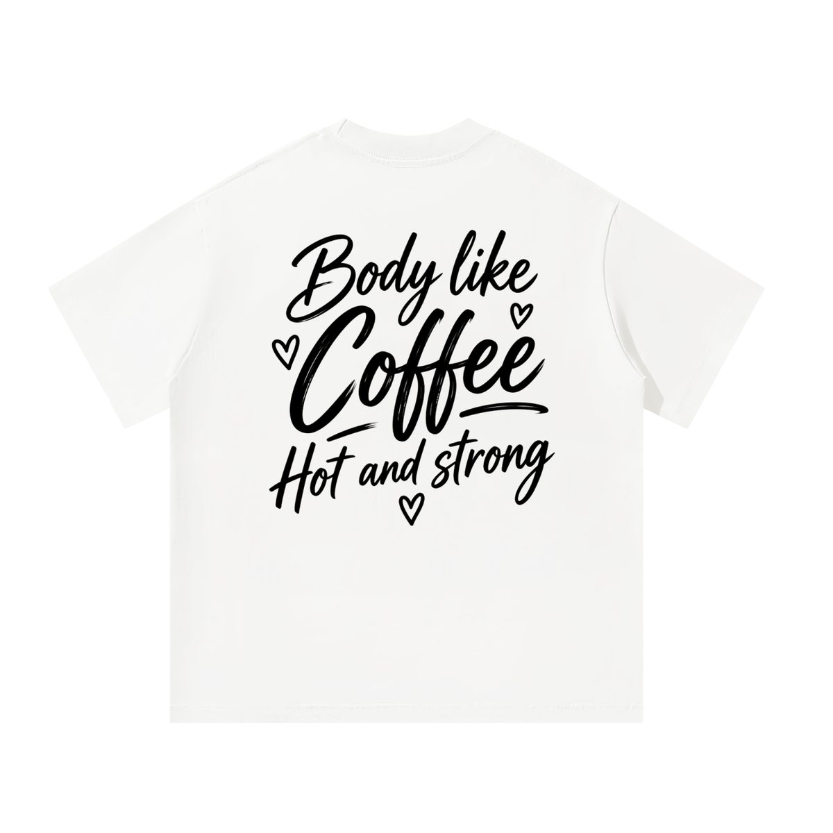 Women’s Body Life Coffee Heavyweight Oversized T-Shirt
