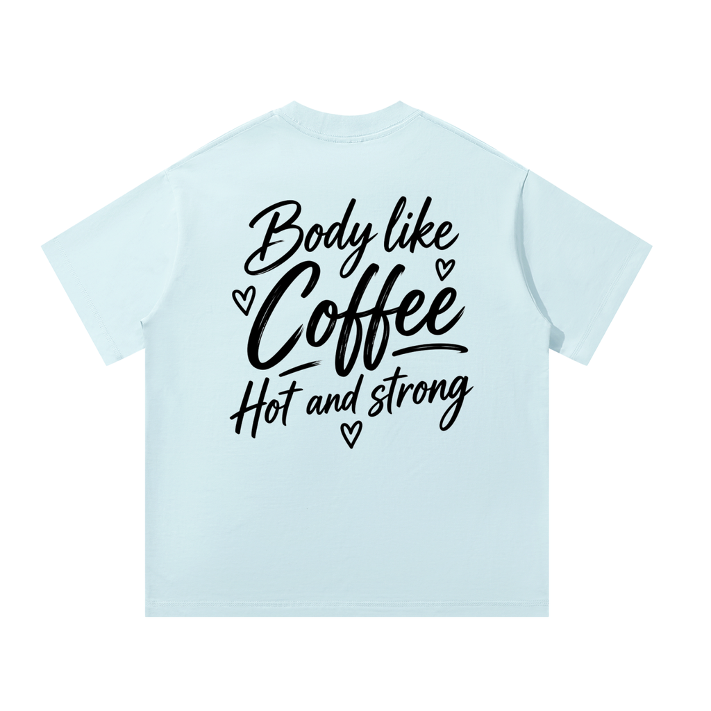 Women’s Body Life Coffee Heavyweight Oversized T-Shirt