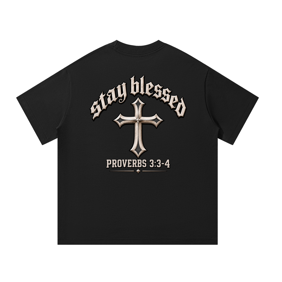 Men’s “Stay Blessed” Armor of God Heavyweight Oversized Tee