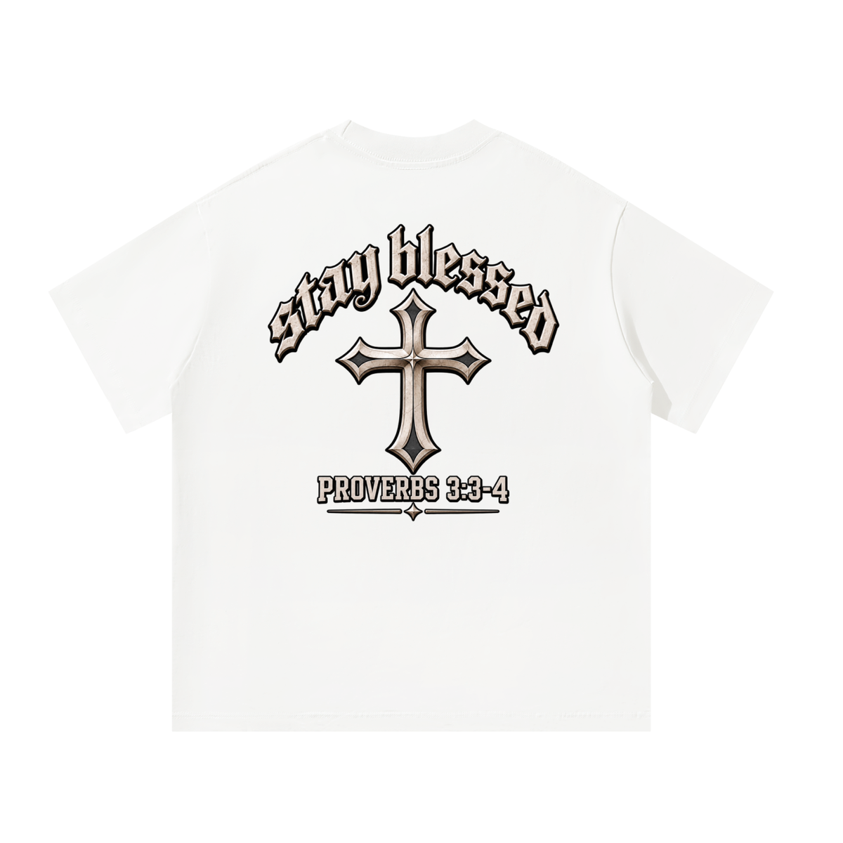 Men’s “Stay Blessed” Armor of God Heavyweight Oversized Tee
