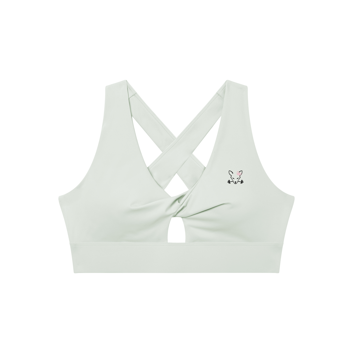 Women's Twist Front V-Neck Sports Bra
