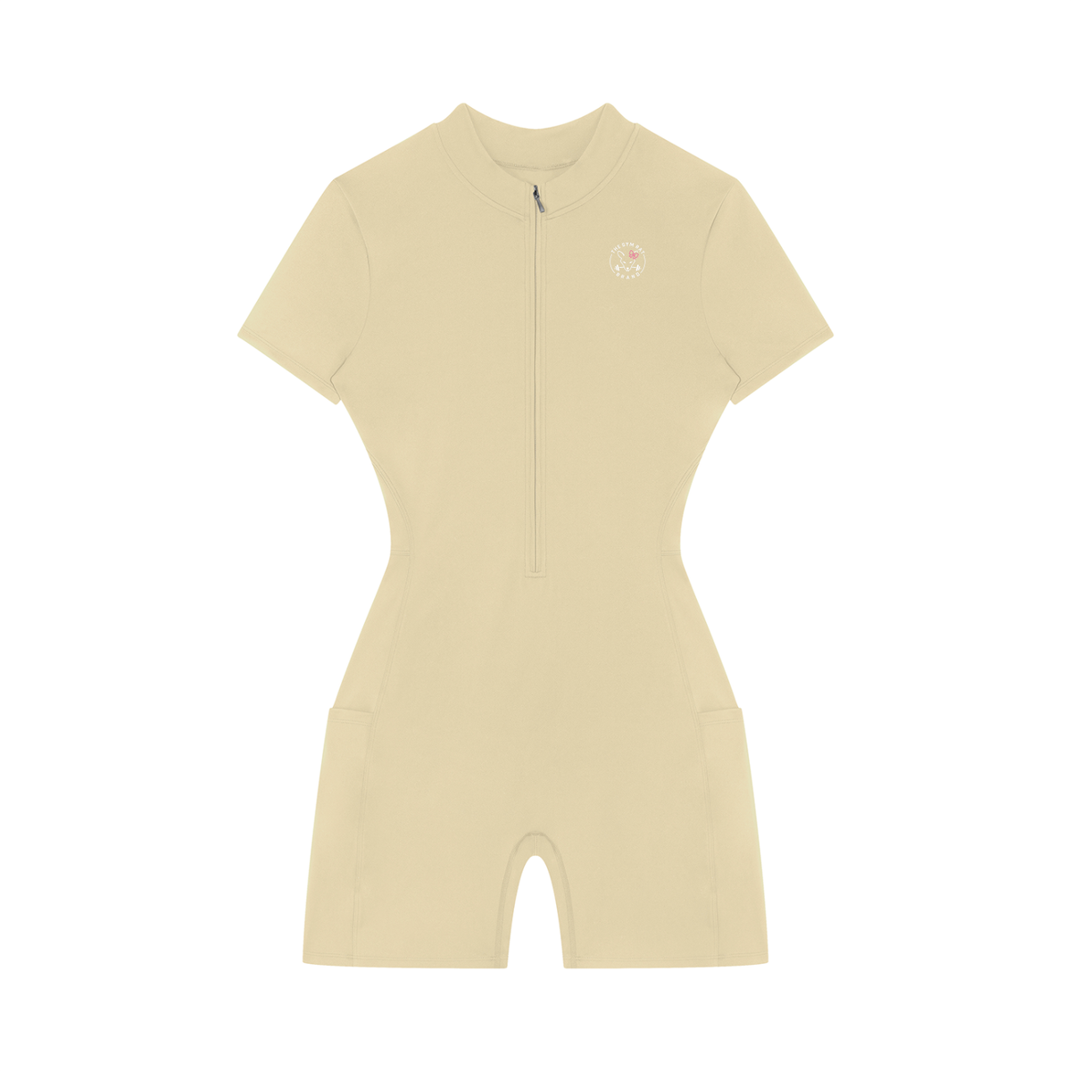 Women’s Stamp Zip-Up Short Sleeve Performance Romper