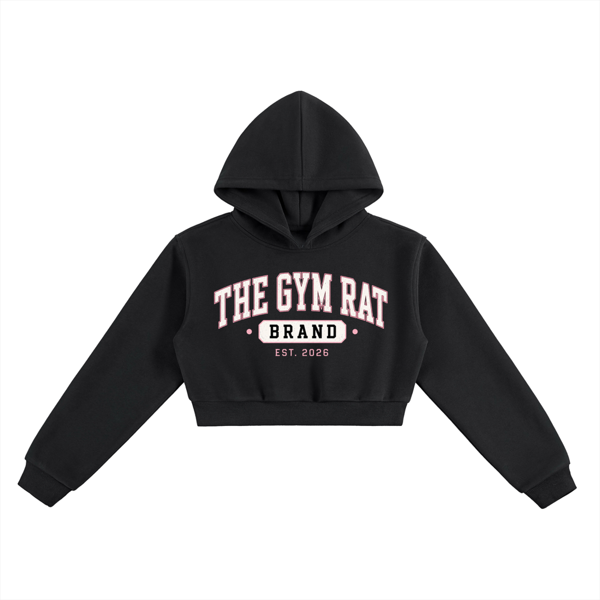 Women’s The Gym Rat Brand Varsity Heavyweight Cropped Hoodie