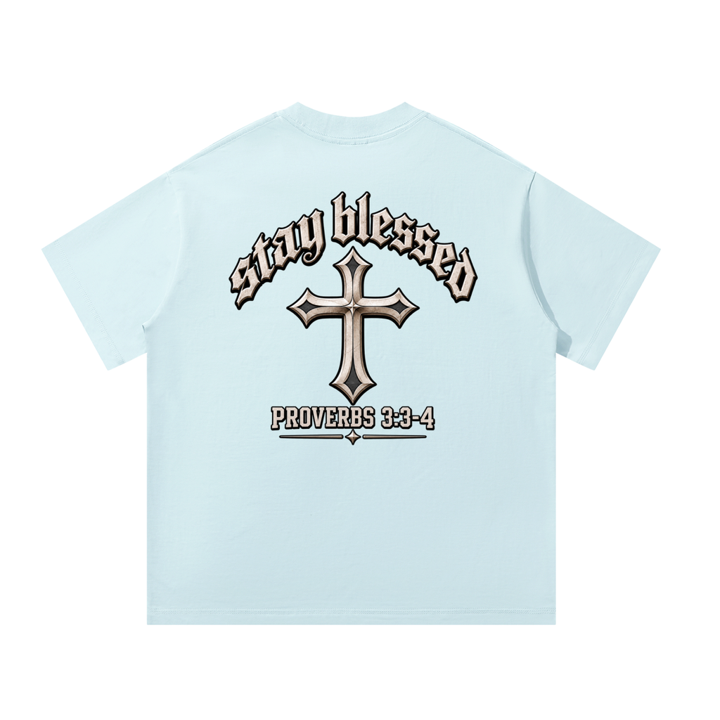 Men’s “Stay Blessed” Armor of God Heavyweight Oversized Tee