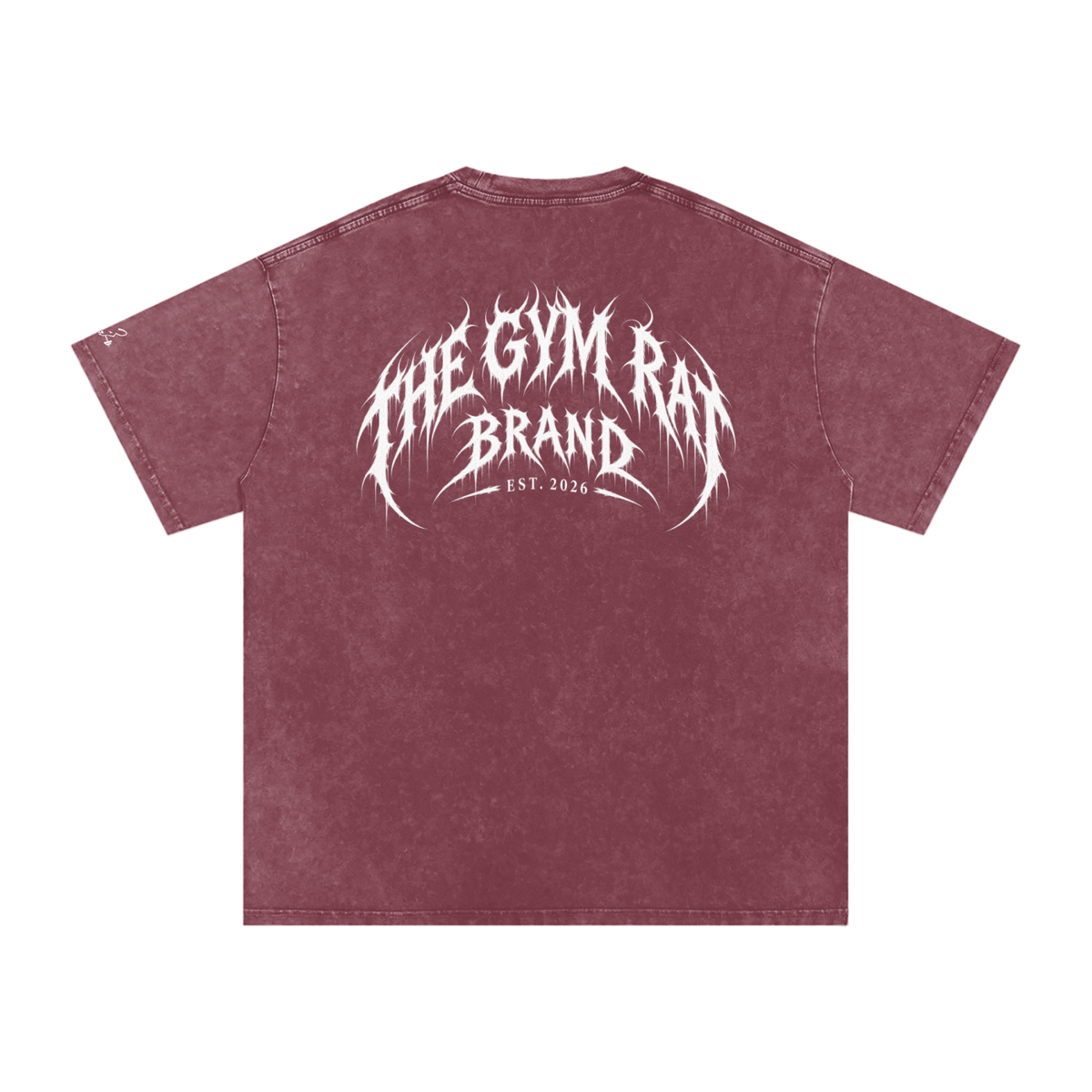 Mens The Gym Rat Brand Gothic Oversize Tee