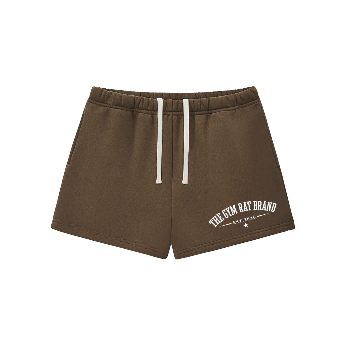 Women’s The Gym Rat Brand Essential Fleece Drawstring Sweat shorts