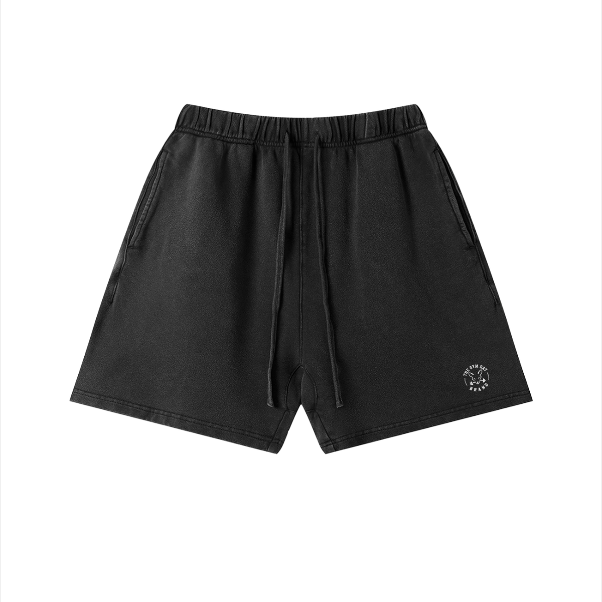 Men’s The Gym Rat Brand Stamp Heavyweight Vintage Washed Shorts