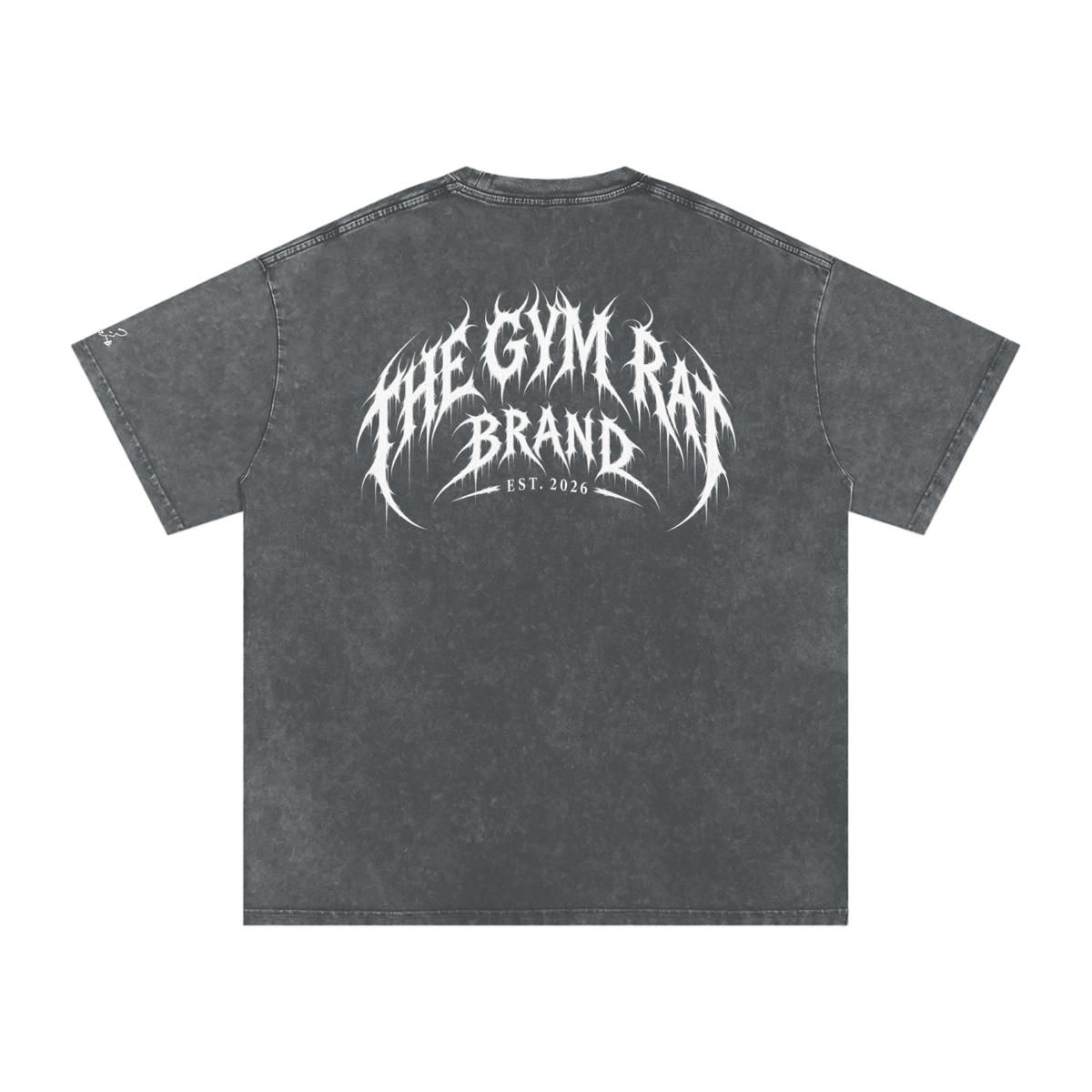 Mens The Gym Rat Brand Gothic Oversize Tee