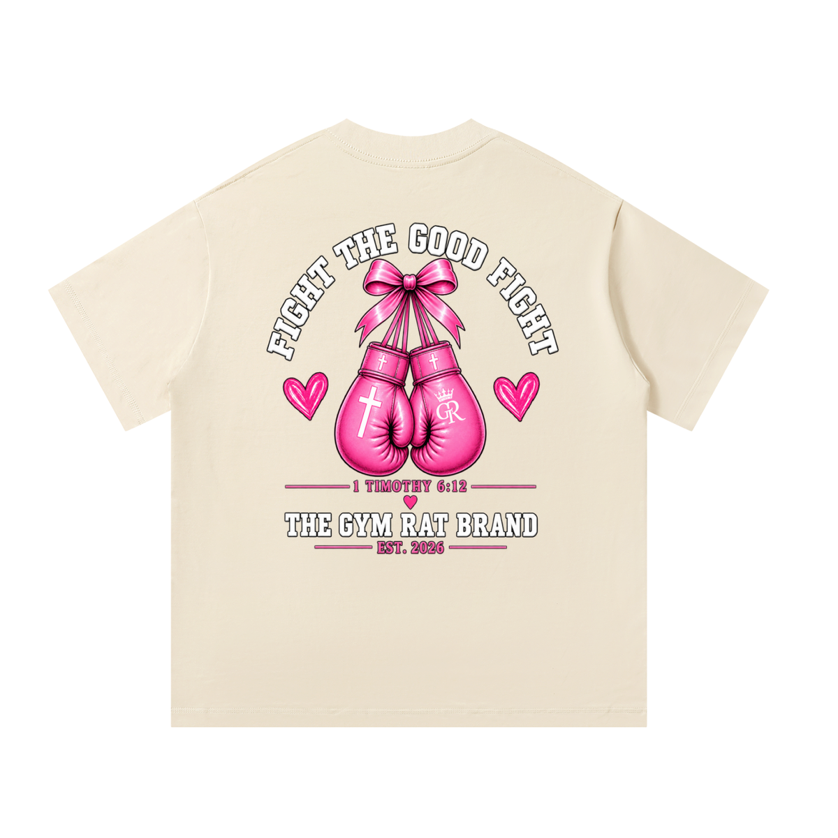 Women’s Armor of God Fight the Good Fight Heavyweight Oversized Tee