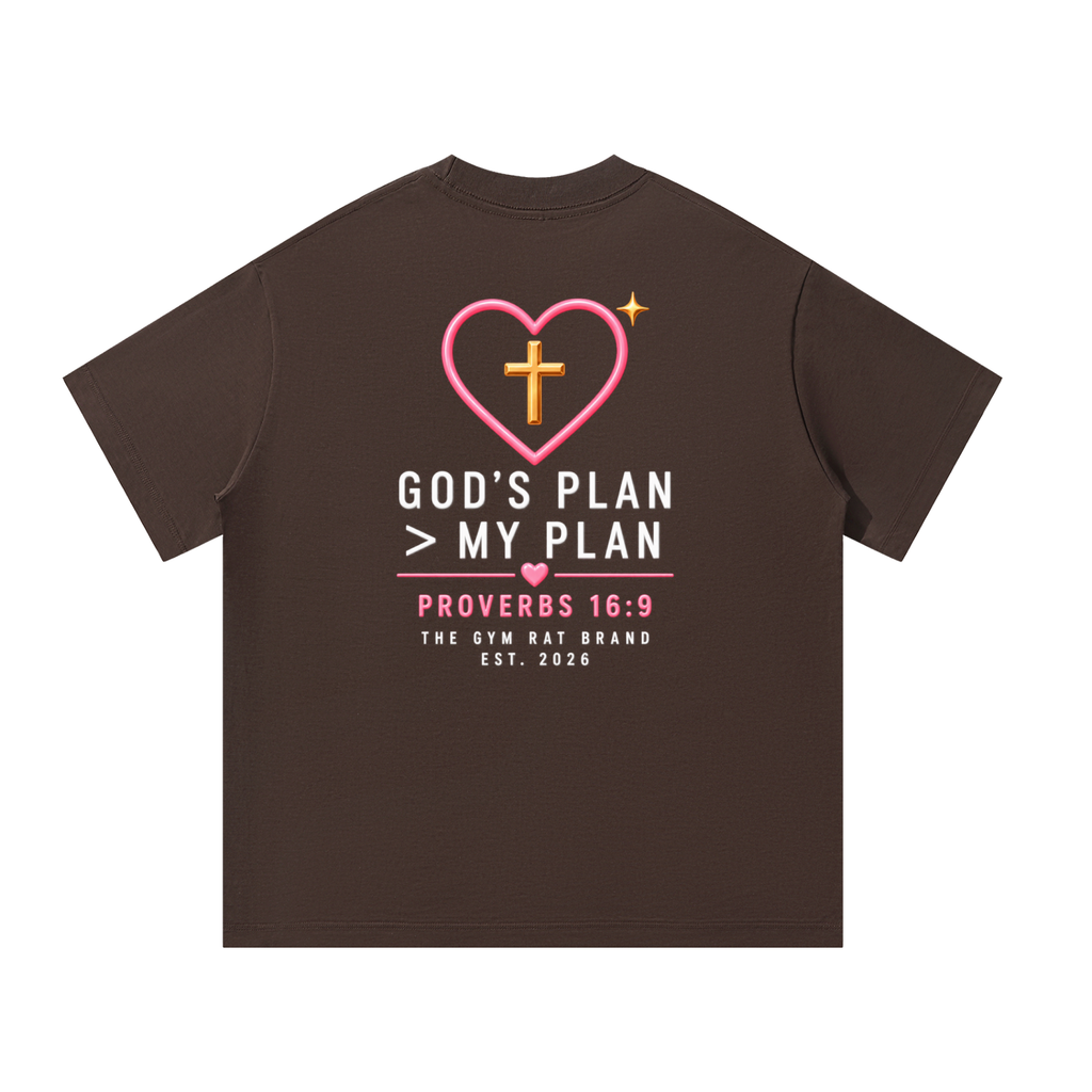 Women’s Armor of God Heavyweight Oversized Tee "God's Plan"