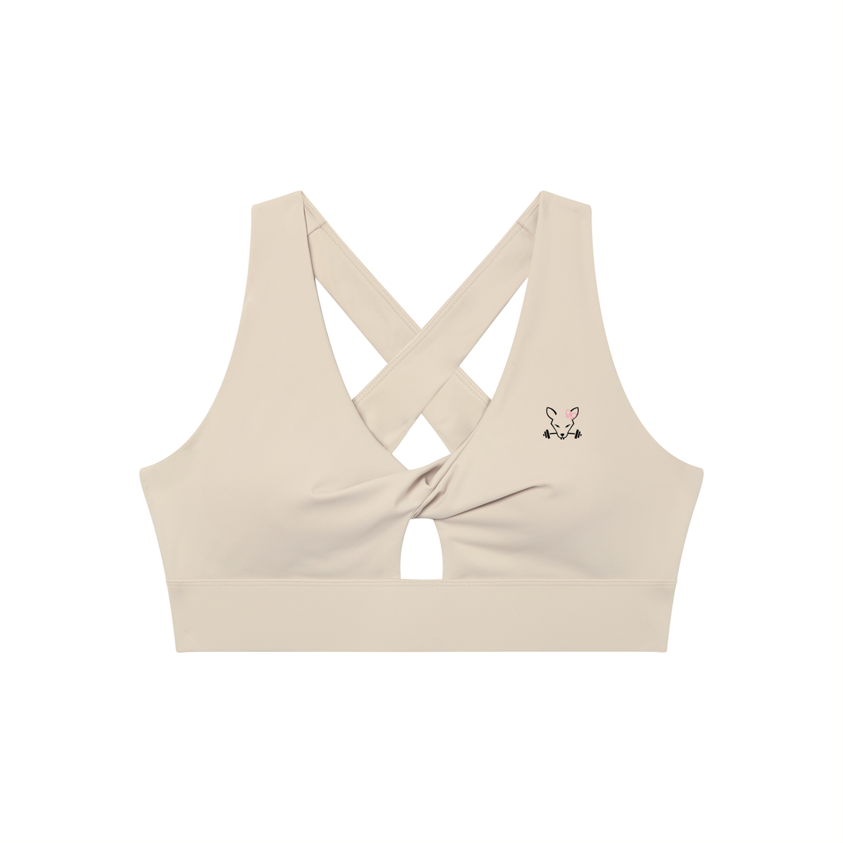 Women's Twist Front V-Neck Sports Bra