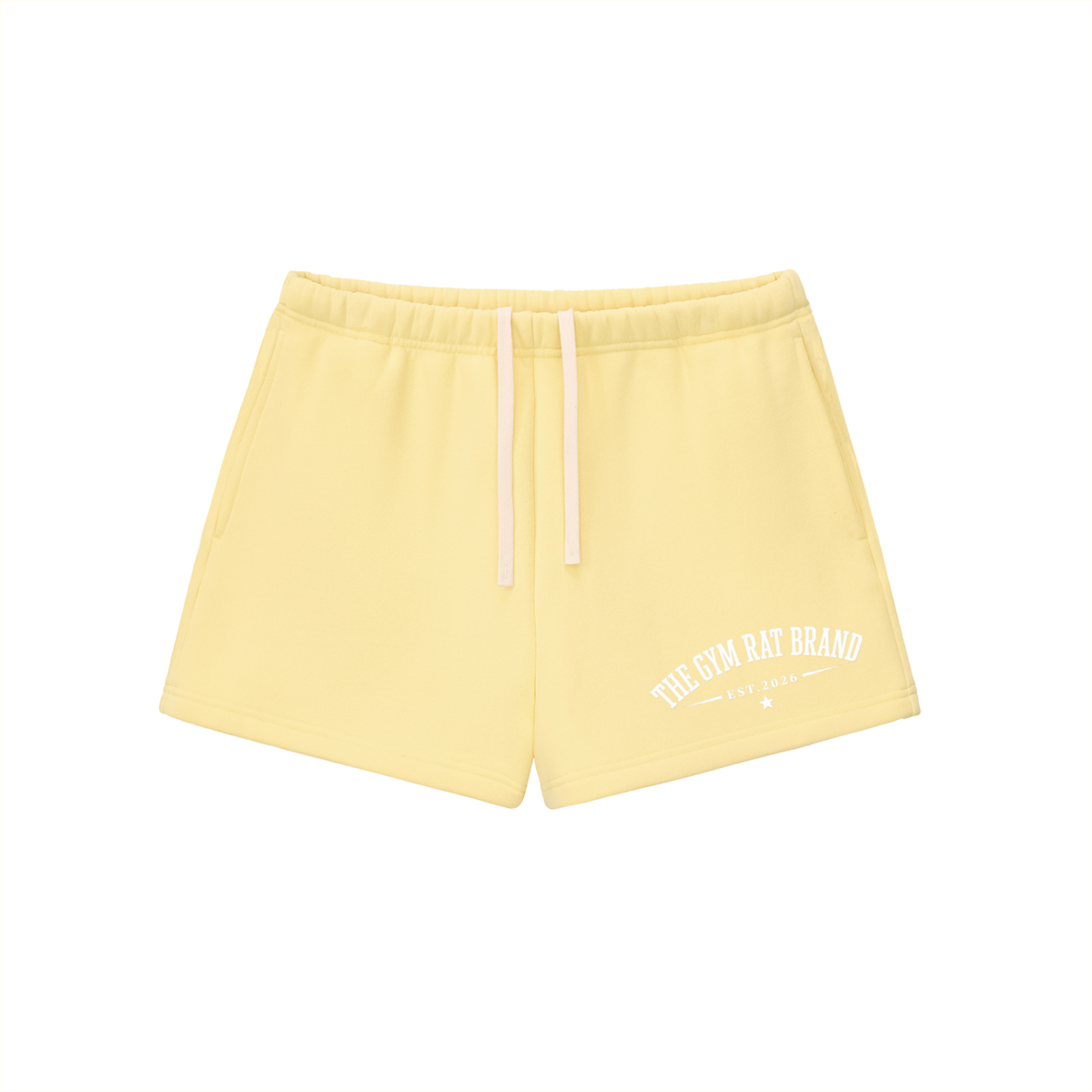 Women’s The Gym Rat Brand Essential Fleece Drawstring Sweat shorts