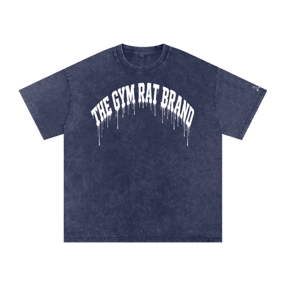 Mens The Gym Rat Brand Drip Oversize Tee
