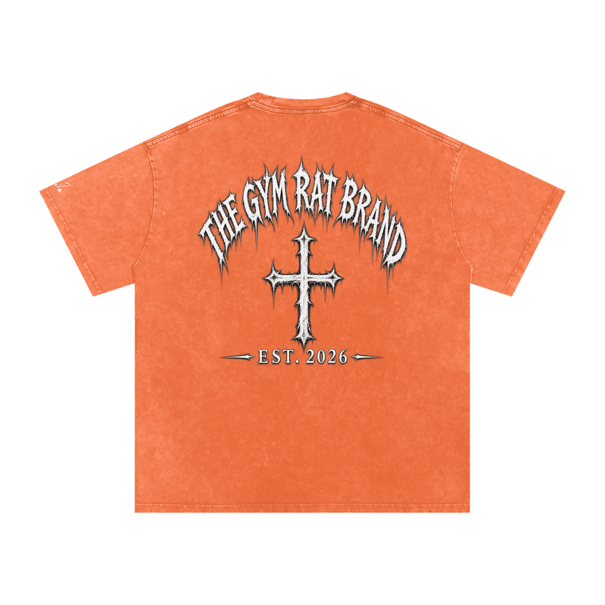 Mens The Gym Rat Brand Cross Oversize Tee