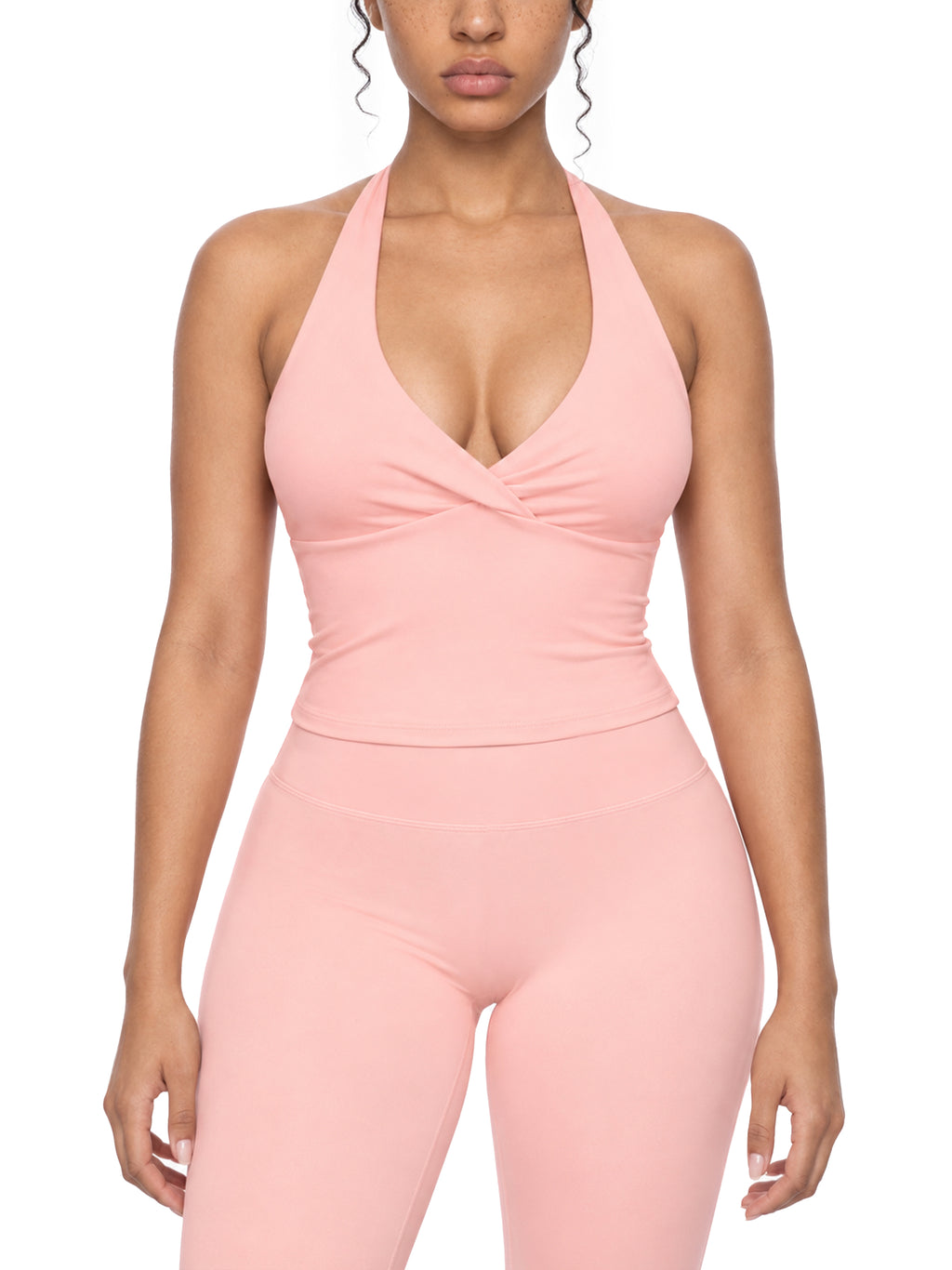 The Gym Rat Women’s Halter Cross Over Crop Top