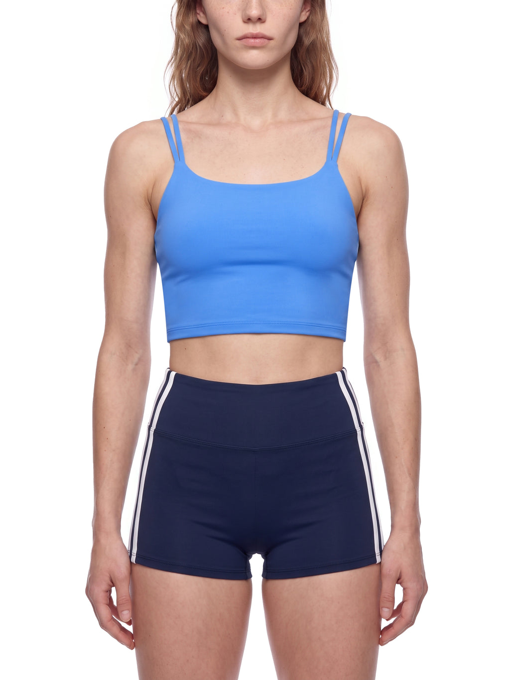 Women’s Stamp Cross-Back Cropped Tank Top